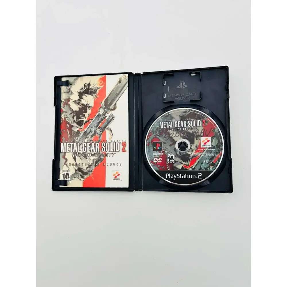 Metal Gear Solid 2 Sons Of Liberty Sony Playstation 2 PS2 Tested Works VG CIB